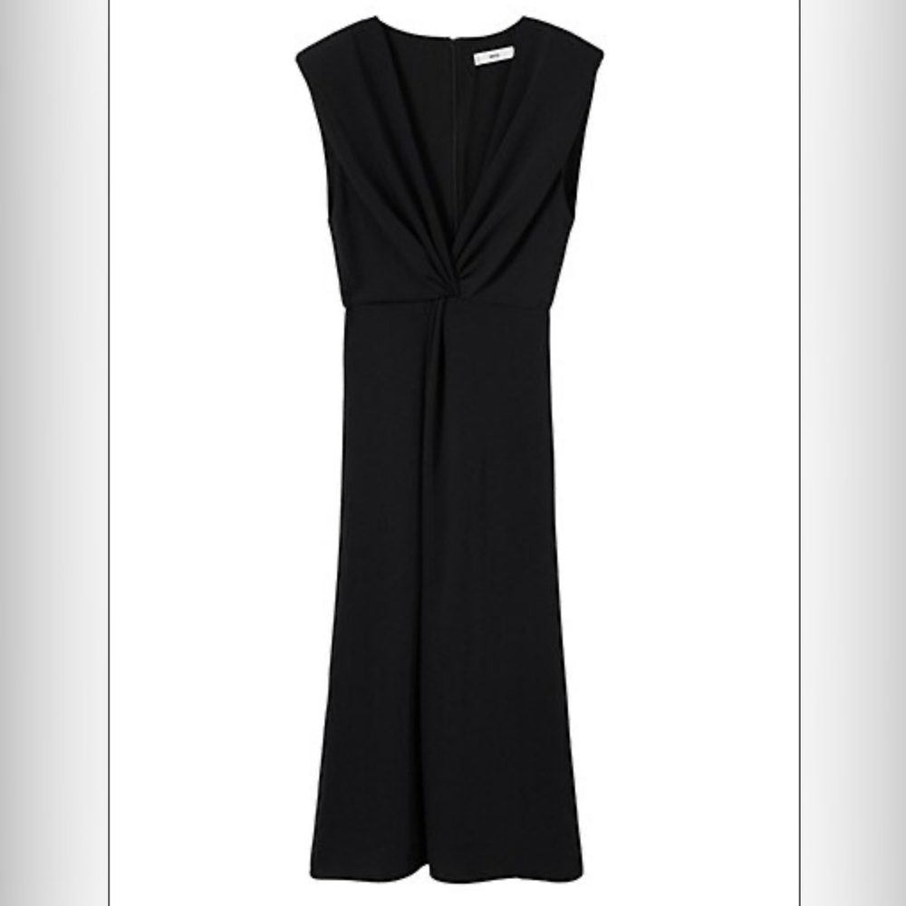 MANGO PADDED SHOULDERS SLEEVELESS DRESS - S2530 - Picture 2 of 7